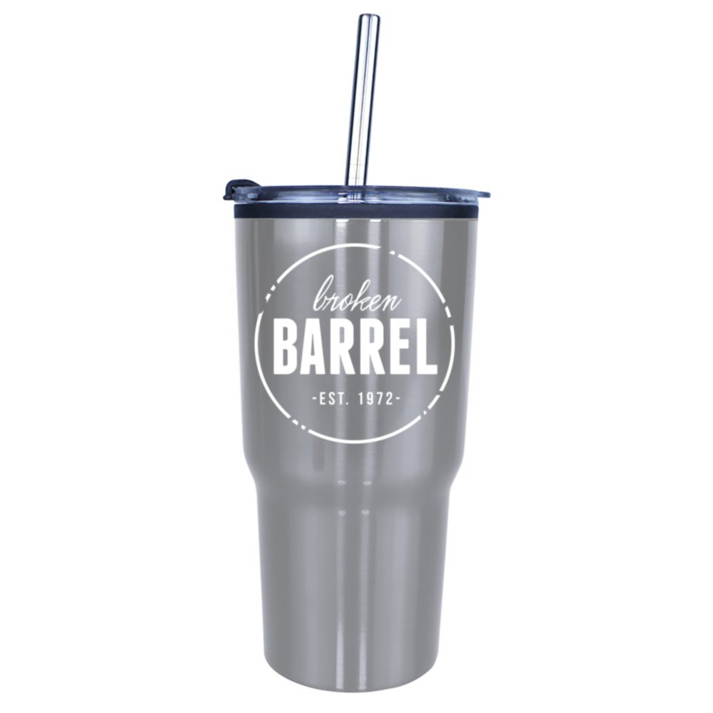 View larger image of Add Your Logo: 20 oz Value Travel Tumbler with Straw